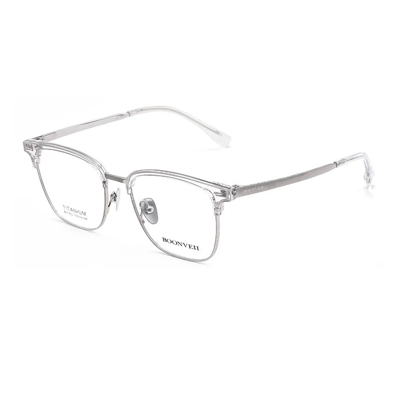 Pure Titanium Frame Glasses Full Rim Eye Glasses Spring Hinges Men Style Shortsighted Spectacles New Arrival Glasses