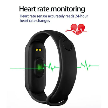 M6 Smart Bracelet Multi-Function Heart Rate Blood Pressure Monitor Step Music Sleep Monitoring M6 Smart Fitness Sports Watch