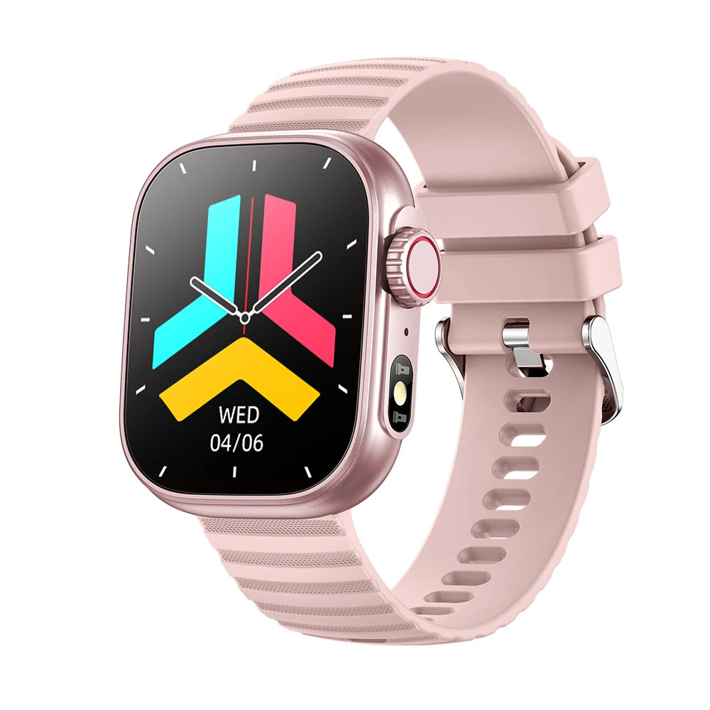 Man Smart Watch Flashlight Temperature Monitor Bluetooth Call Smartwatch Fitness Clocks Waterproof Watches for Women Xiaomi 2025