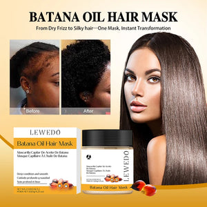 Lewedo Batana Mask Traction Alopecia Thicken Oil Hair Conditioner Oil Hair Care Strengthening Grease Anti Break Repair Care