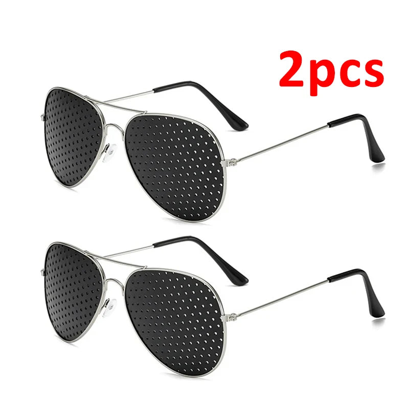 Vision Care Wearable Corrective Glasses Improver Stenopeic Pinhole Pin Hole Glasses Anti-fatigue Eye Protection Oculos De Grau