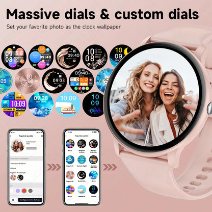 LIGE 2025 Bluetooth Call Smart Watch Women Custom Dial Watches Men Sports Fitness Tracker Heart Rate Smartwatch For Android iOS