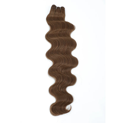 Magicae Blond 27/613 Highlight Ombre Brown High Temperature Synthetic Body Wave Ponytail 30Inch 200g Hair Extensions Wavy Bundle