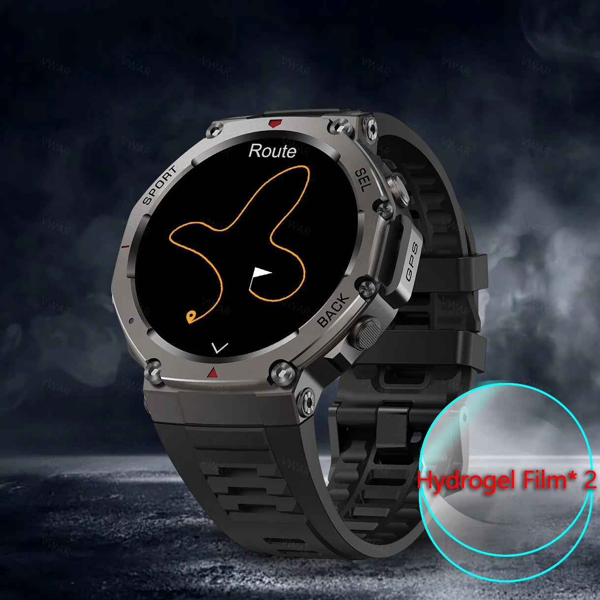 VWAR T-Rex 3 GPS Smart Watch 5 ATM Waterproof Built-in Dual-band GNSS Compass Military Sport Smartwatch Men 2025 New for Xiaomi