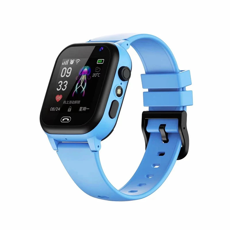 4G Kids Smart Phone Watch SOS Call LBS Tracker Location Sim Card Clock Camera Chat Waterproof Smartwatch Boys Girls Gifts