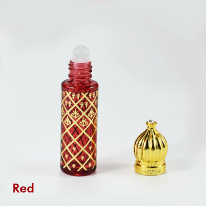 8ml Perfume Rolling Bead Bottles Electroplating Process Refillable Travel Use Portable Essential Oil Perfume Subpackage Bottles