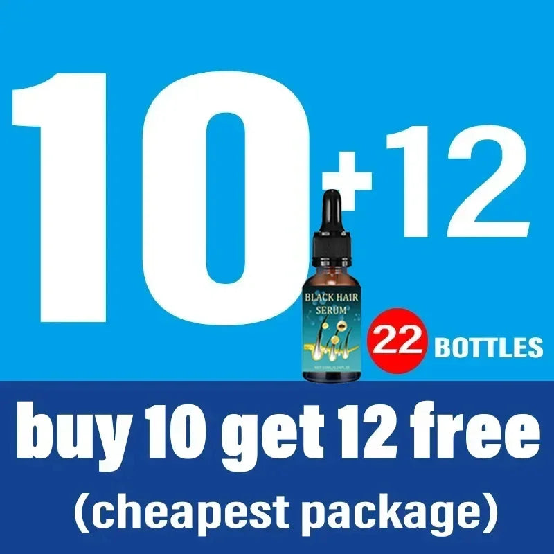 Natural Anti Gray Hair Serum - Repair White & Darkening Hair | Nourishing Hair Care Remedy