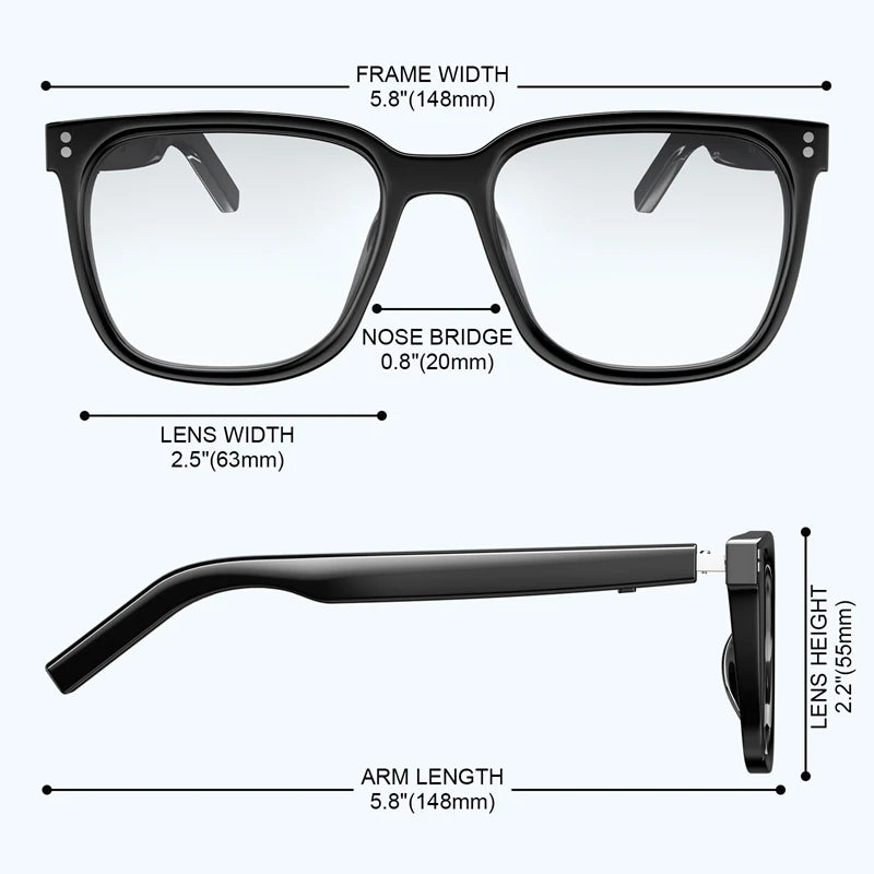 Xiaomi M10 ProA Bluetooth Smart Glasses With Interchangeable Lenses Magnetic Sunglasses Anti blue Light UV Protection Sunglasses