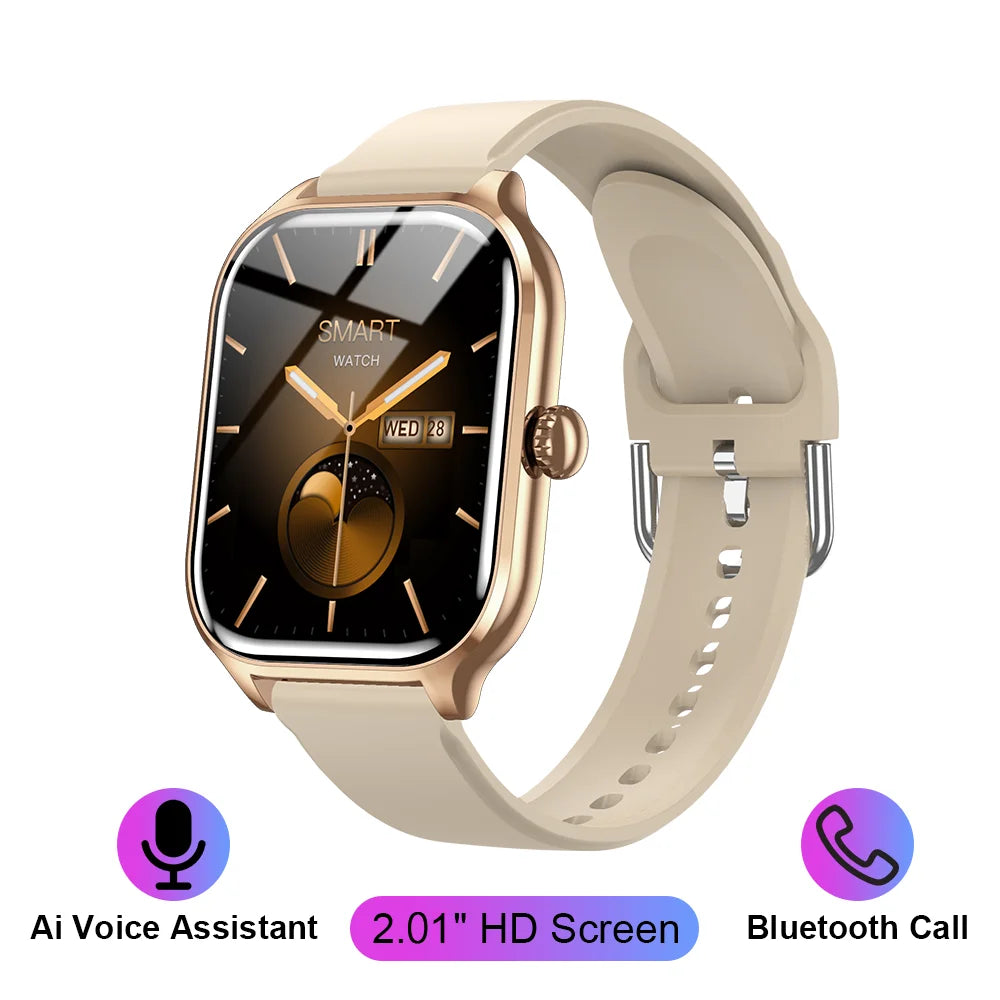 KESHUYOU 2025 New Smart Watch H9 Pro Max 2.01 inch HD Display Receive Calls Multi Sport Mode Smartwatch for Men Women Gift