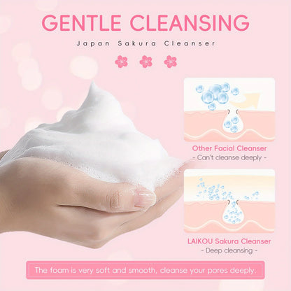 Sakura Facial Cleanser Oil Control Hydrating Gentle Deep Cleansing Suitable for All Skin Types 50g