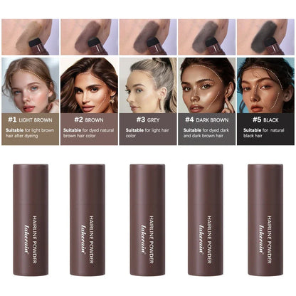 Waterproof Hairline & Root Concealer Pen Instant Grey Coverage Easy Blend Powder Stick for Normal Hair Hairline Enhance