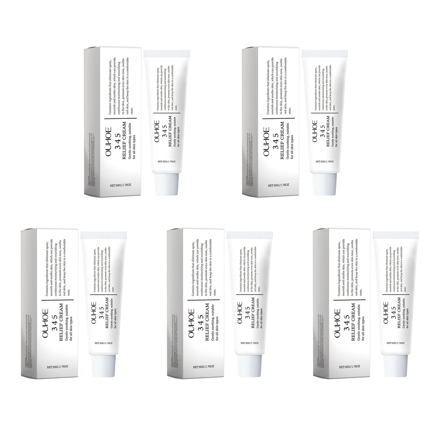 345 Relief Cream Hydrating Nourish The Skin Soothing Care Face Lifting Tightening Brighten Skin Tone Beauty Moisturizing Cream