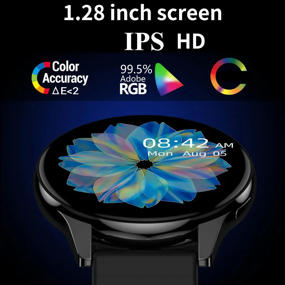 Newest Smart Watch 2024 Full Round Smartwatch Men Bluetooth Call Smart Watch Women Fitness Bracelet DIY Faces IOS Android Phone