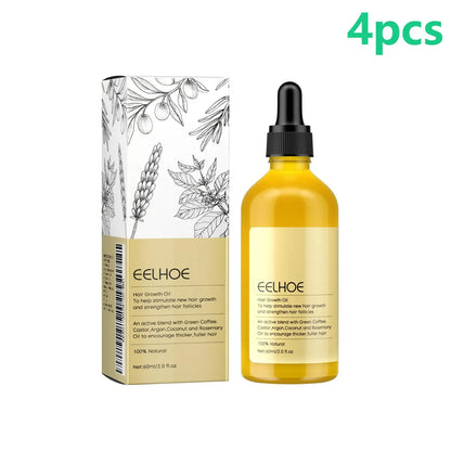 EELHOE Rosemary Oil Hair Growth Products Anti Hair Loss Treatment Volume Hair Thickener Strengthening Rosemary Essential Oil