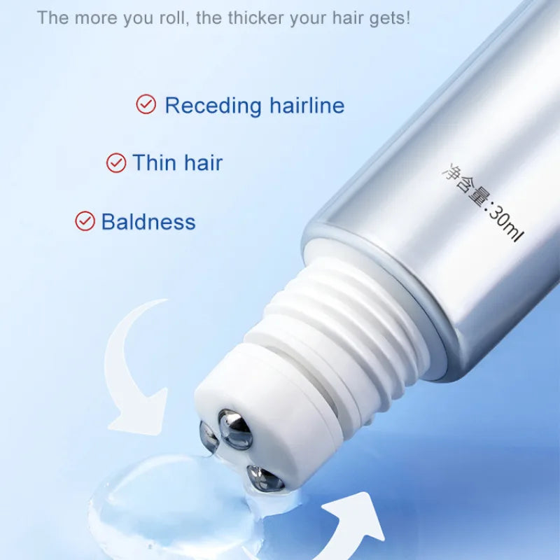 Anti-Hair Loss Roller Massage Hair Growth Serum Improve Hair Lose Care Biotin Herbal Serum Growth Nourishing Soothing Scalp Seru