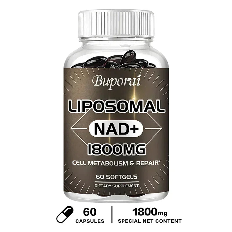 Liposomal NAD Supplement - Promotes Overall Health, Enhances Energy, Repairs Cells, Boosts Immunity, Efficient Absorption