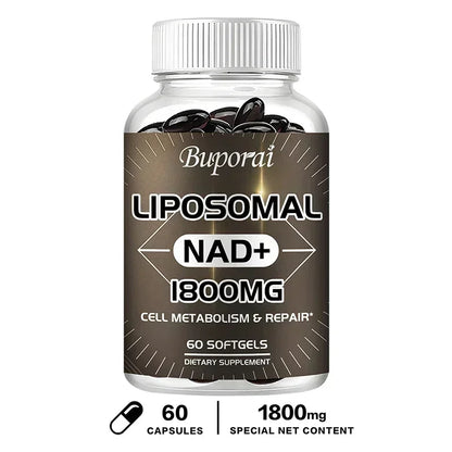 Liposomal NAD Supplement - Promotes Overall Health, Enhances Energy, Repairs Cells, Boosts Immunity, Efficient Absorption