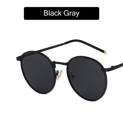 Hip Hop Metal Frame Fishing Women's Eyewear Women Men Sunglasses Round Sun Glasses Shades