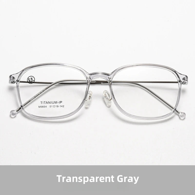FIRADA 2025 Fashionable Comfortable Glasses Retro Ultra Light Titanium Optical Prescription Eyeglasses Frames For Women 9884-C