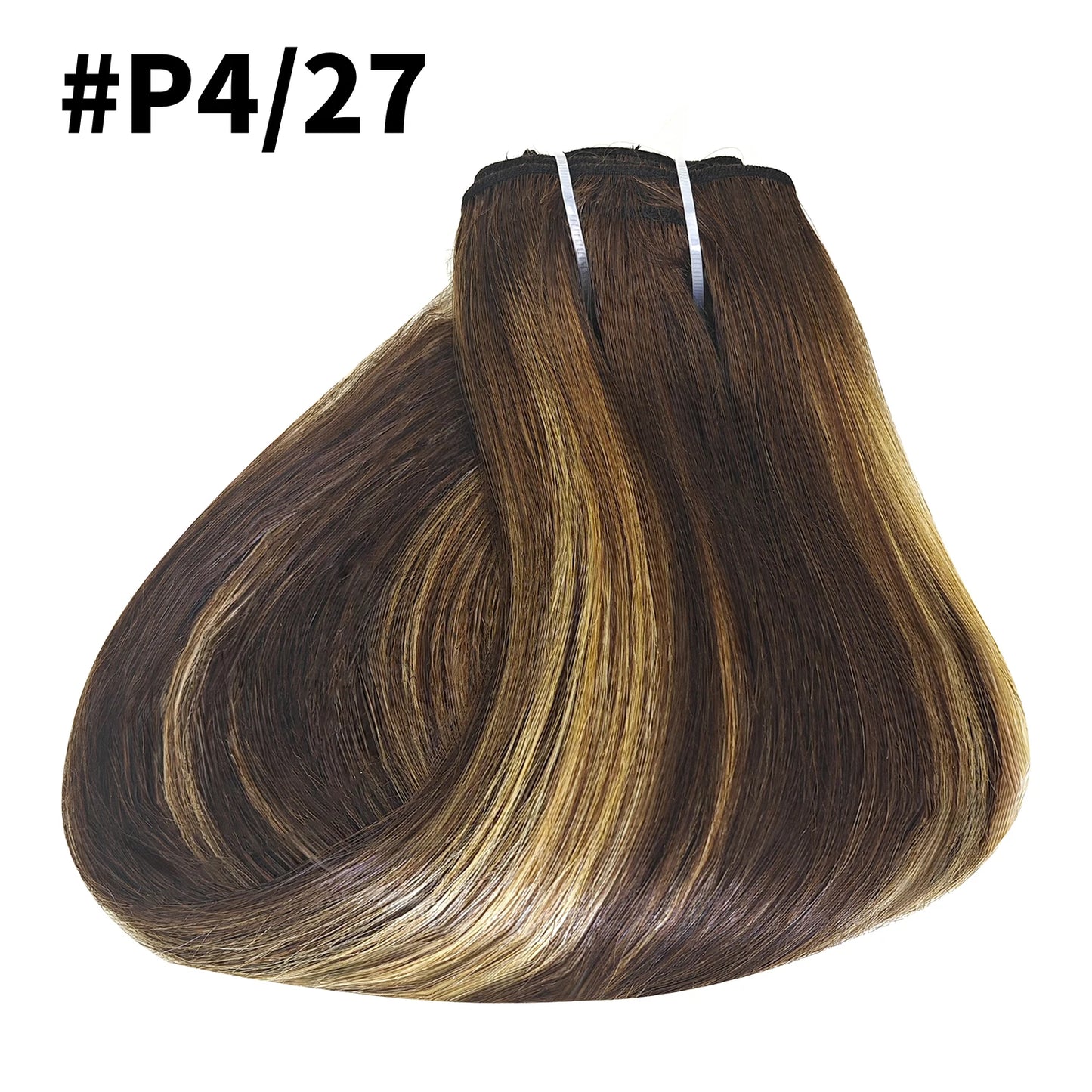 Straight Clip in Hair Extensions Human Hair Brazilian Remy Natural Full Head Seamless Human Hair Clip in Extensions For Women