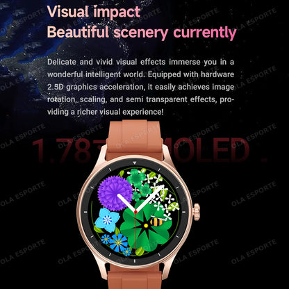 New NFC Smart Watch Women Heart Rate Blood Oxygen Monitor Wireless Call Smartwatch 100+Sports Modes Pedometer Men Sports Watches