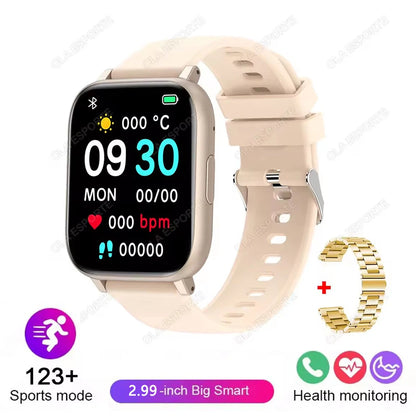 Women Sports Watches All-day Heart Rate Monitoring NFC Health Smartwatch AI Voice HD Bluetooth Call Fitness Clock Sports Watches
