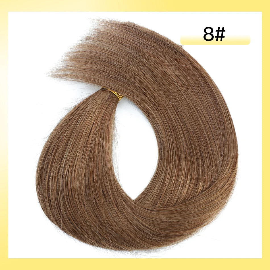 Yelo Highlight Blonde Human Hair Weft Double Weft Hair Bundles Sewing In Hair Weaves Real Human Hair Extension For Salon