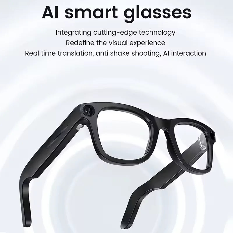 Al Smart Glasses 800W HD Camera Anti Shake 1080P HD Video Recording Translation Touch Al Voice Wireless Call Smart Glasses