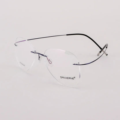 BCLEAR Titanium Alloy Glasses Frame Men 2022 New Women Rimless Prescription Pilot Eyeglasses Myopia Optical European Eyewear