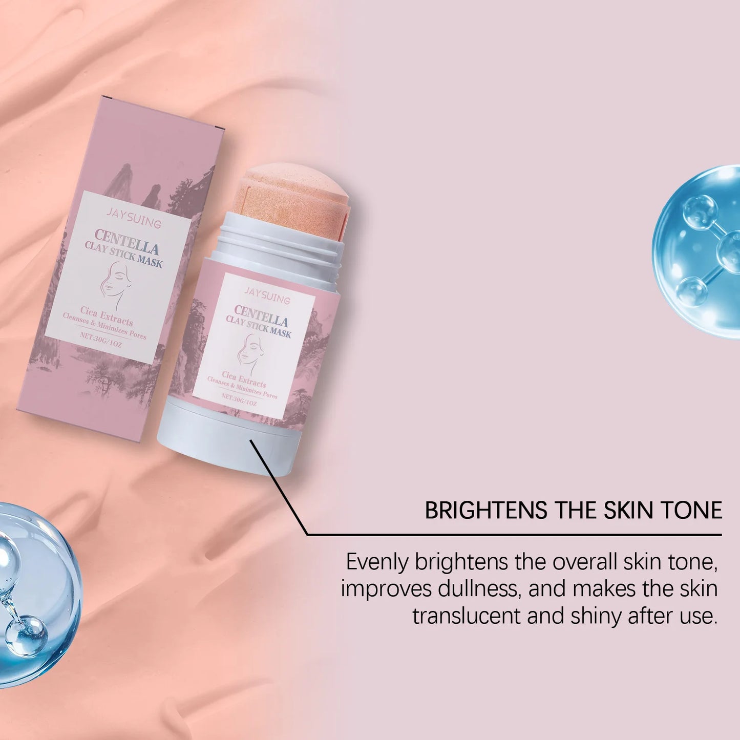 Centella Asiatica Cleansing Stick Deep Cleansing Pore-Tightening Blackhead Removal Soothing Deep Cleansing Cleansing Stick