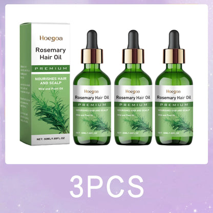 Rosemary Hair Oil for Hair Growth Growing Thicken Scalp Treatment Nourishing Volumizing Anti-Breakage Hair Strengthening Serum