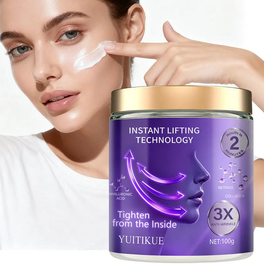 YUITIKUE Instant Lifting Cream, Collagen, Triple Anti-Wrinkle, Retinol, Hyaluronic Acid, suitable for all skin types