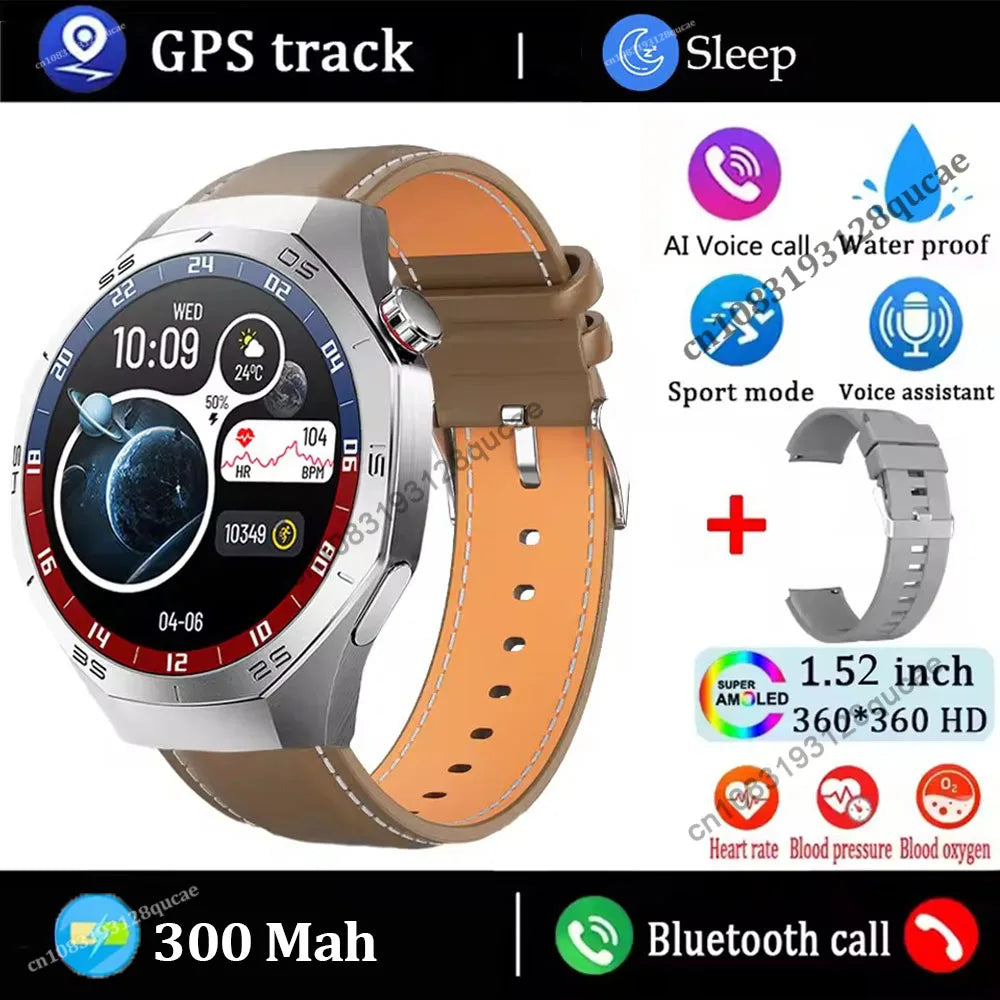 GT5 Pro GPS NFC Smart Watch Men 360*360 AMOLED Screen Heart rate Bluetooth Calls IP68 Waterproof Man Smartwatch For Android IOS