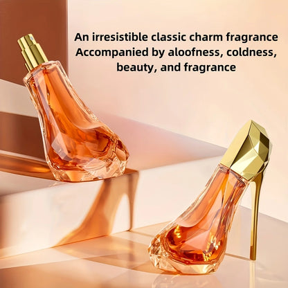 High heels women's perfume 3 pieces three-color high heels release women's charm romantic grass flower perfume, gift perfume for