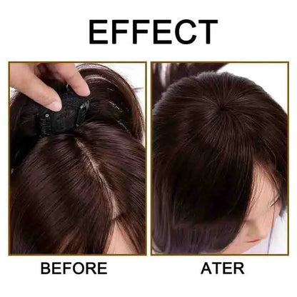 Thick Human Hair Topper Invisible Breathable Straight Hair Topper Clip-in Hair Topper for Hair Loss