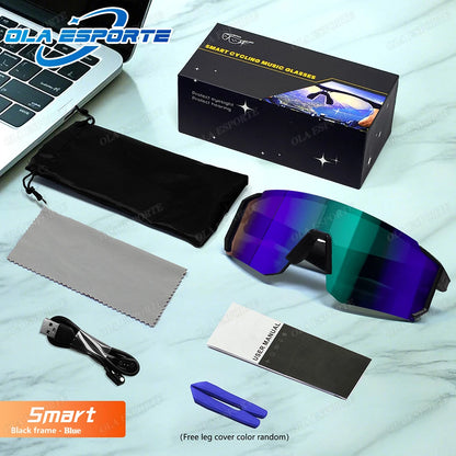 Cycling Outdoor Sports Bluetooth Call Smart Sunglasses  UV400 Polarized Mountain Bike Glasses Driving Fishing Motorcycle Goggles