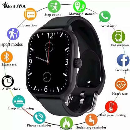 KESHUYOU 2025 New Smart Watch H9 Pro Max 2.01 inch HD Display Receive Calls Multi Sport Mode Smartwatch for Men Women Gift
