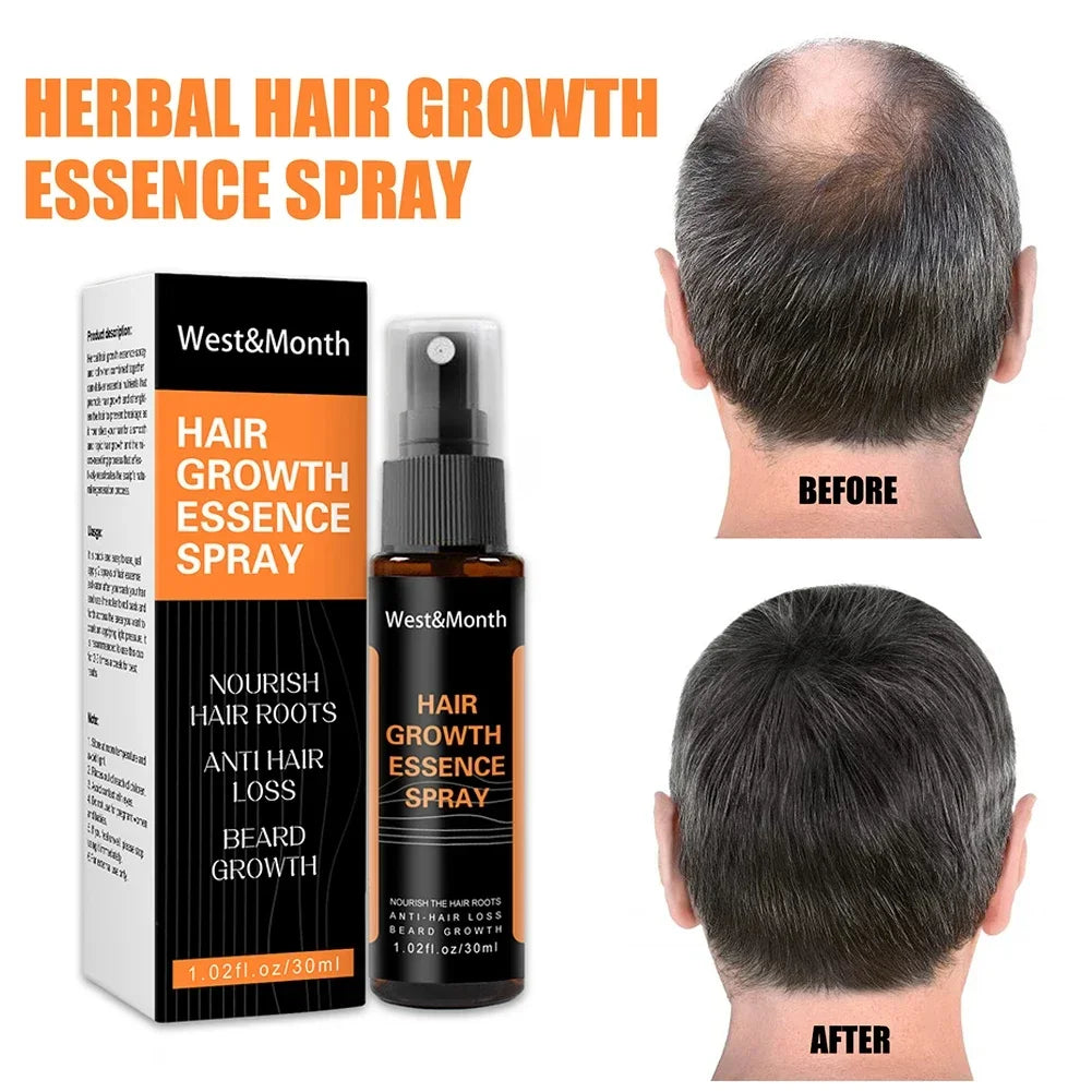 Fast Hair Growth for Men Beard Growth Kit Hair Oil Care Ginger Anti Hair Loss Scalp Treatment Grow Serum Products Beauty Health