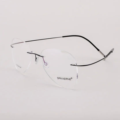 BCLEAR Titanium Alloy Glasses Frame Men 2022 New Women Rimless Prescription Pilot Eyeglasses Myopia Optical European Eyewear