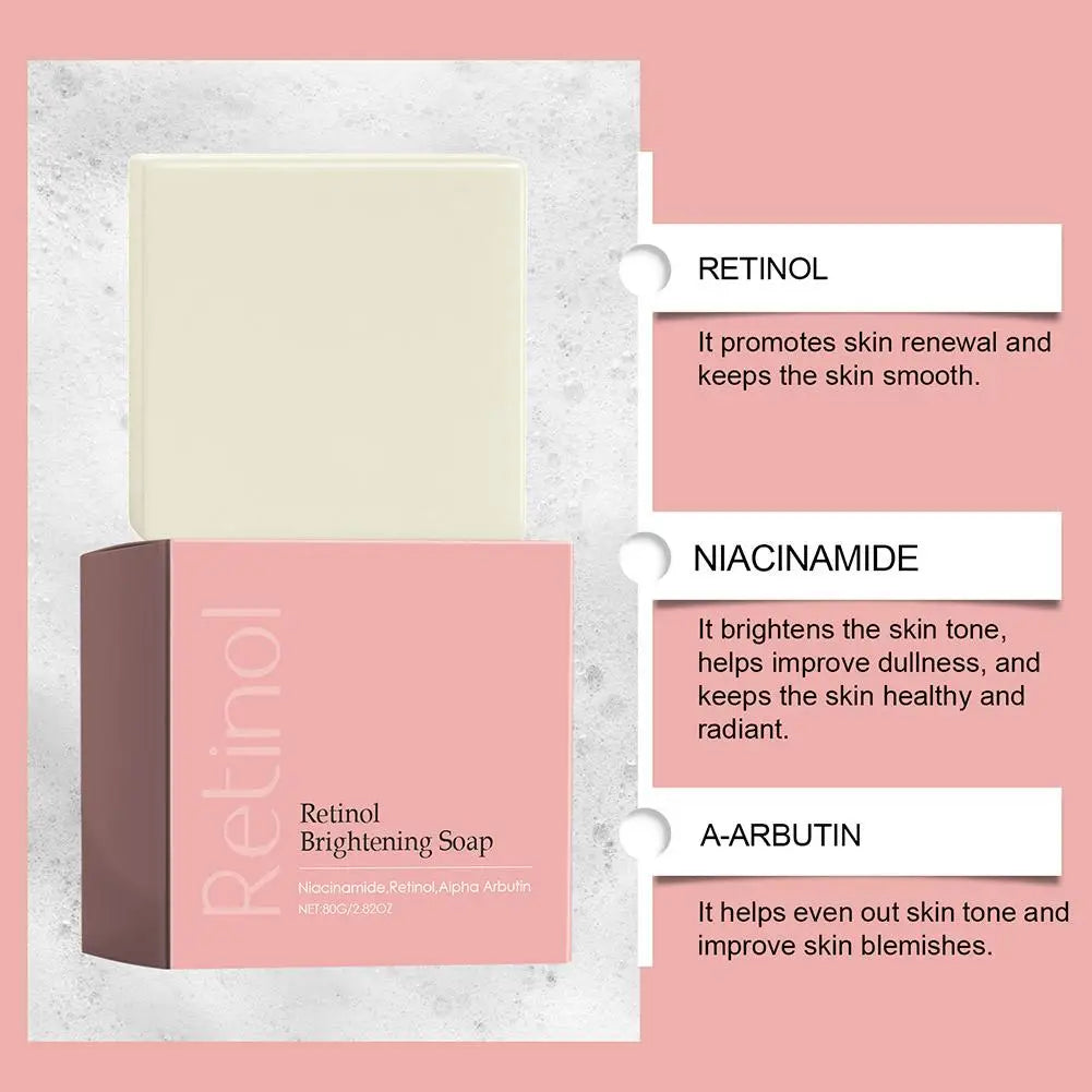 Retinol Brightening Spot Cleansing Soap for Deep Cleansing, Diminishing Dark Spots and Fine Lines, Repairing Skin, Korean Care