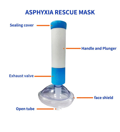Heimlich Maneuver Anti Choking Rescue Device Anti Asphyxia Face Mask Emergency Home Rescue Adults & Children First Aid Kit