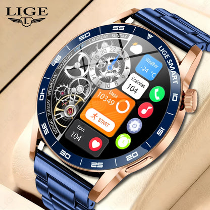 LIGE 2025 Voice Calling Smart Watch Men 1.38" HD IP68 Waterproof Sports Fitness Watches New Man Women Smartwatch For Android iOS