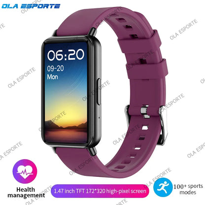For Android IOS Smart Bracelet Women Smartwatch Men Heart Rate Blood Oxygen Waterproof Sport Smart Band Watch For Ladies +Gift