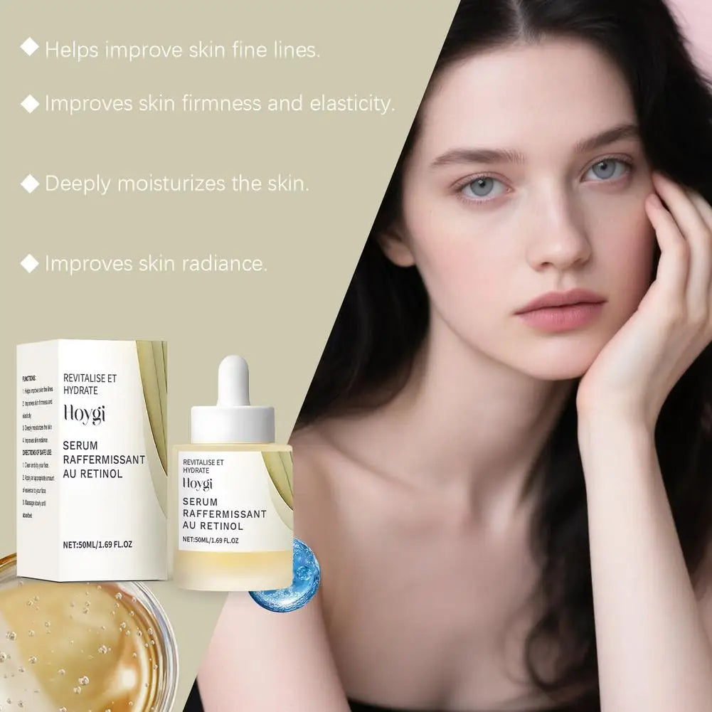 50ml Hoygi Retinol Serum for Face Essence Firming Increase Elasticity Improve Sagging Skin Fade Fine Line Tightening Smooth