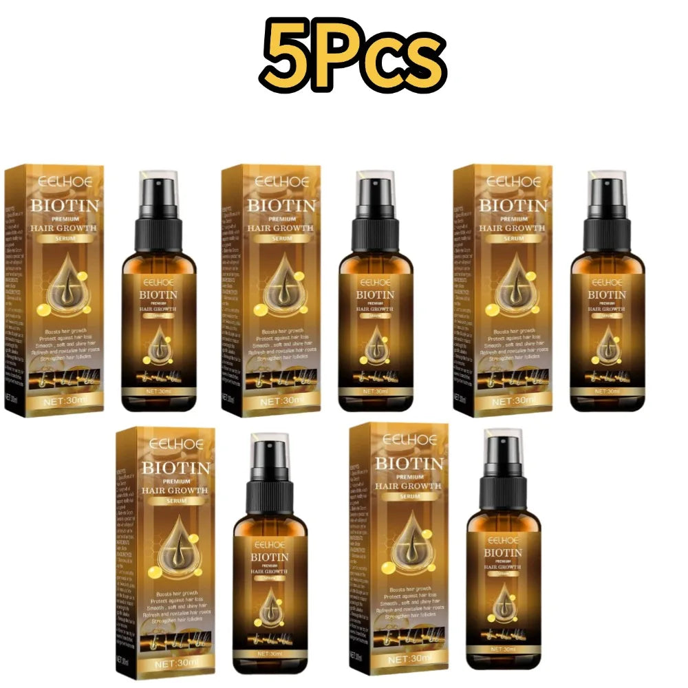 1/3/5Pcs Products Biotin Thickening Fast Growing Hair Care Essential Oils Anti Hair Loss Spray Scalp Treatment For Men Women