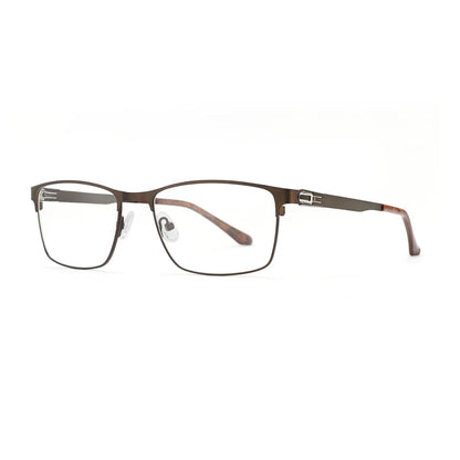Optical Men Titanium Alloy Eyeglasses Frames for Men Eyewear Flexible Temples Legs IP Electroplating Alloy Spectacles