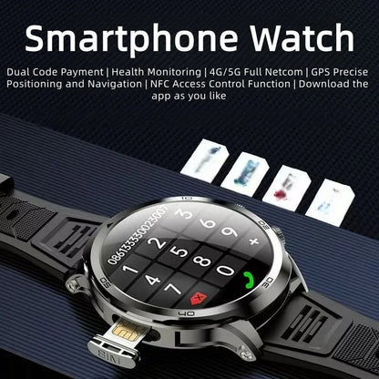 H19 Smartwatch Men 1.95-inch Amoled Large Screen 190° Rotary Camera 720*720 Resolution GPS WIFI Android 4G Smart Watch Men Adult