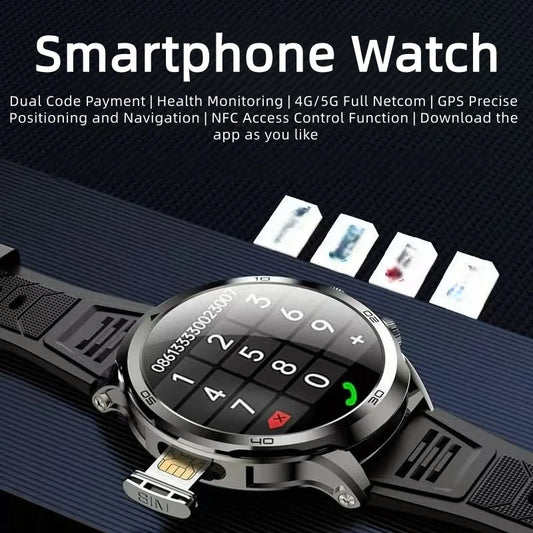 H19 Smartwatch Men 1.95-inch Amoled Large Screen 190° Rotary Camera 720*720 Resolution GPS WIFI Android 4G Smart Watch Men Adult