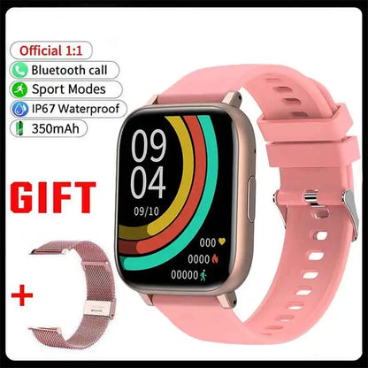New SmartWatch 1.77" Big Color Screen Full Touch Custom Dial Smart Watch Bluetooth Call with App Support Smart Watch Women Men