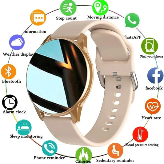 LIGE 2024 New Smart Watch For Xiaomi 1.28" AMOLED Screen Sport Fitness Watches BT Call Smartwatch For Men Women Wristwatch Gift